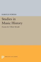 Studies in Music History - Harold Powers