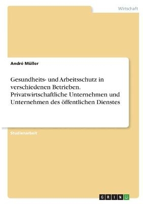 Gesundheits- und Arbeitsschutz in verschiedenen Betrieben. Privatwirtschaftliche Unternehmen und Unternehmen des Ã¶ffentlichen Dienstes - AndrÃ© MÃ¼ller