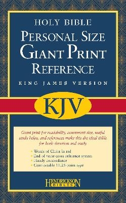 Personal Size Giant Print Reference Bible-KJV - Hendrickson Publishers