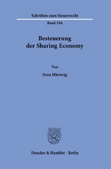 Besteuerung der Sharing Economy. - Sven Härtwig