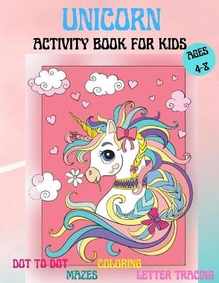 Amazing Unicorns Activity Book for kids -  Lep