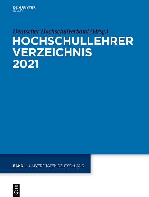 Hochschullehrer Verzeichnis / Universitäten Deutschland - 