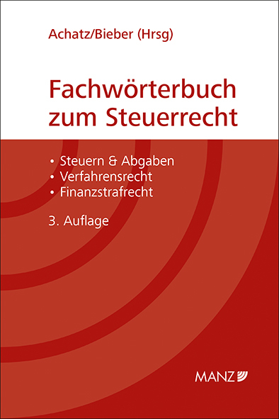 Fachwörterbuch zum Steuerrecht - 