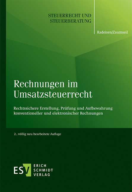 Rechnungen im Umsatzsteuerrecht - Rolf-Rüdiger Radeisen, Peter Zaumseil