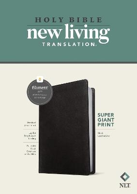 NLT Super Giant Print Bible, Filament Edition, Black -  Tyndale