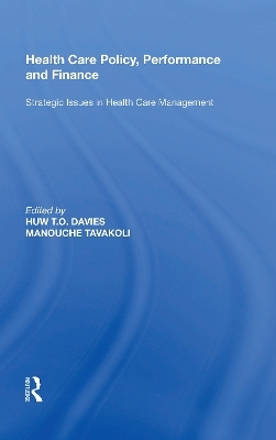 Health Care Policy, Performance and Finance - Manouche Tavakoli