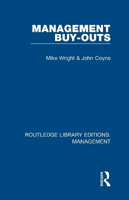 Management Buy-Outs - Michael Wright, John Coyne