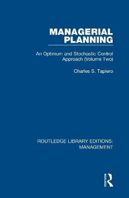 Managerial Planning - Charles S. Tapiero