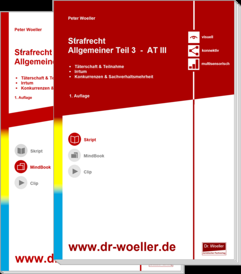 Paket Skript & MindBook - Strafrecht Allgemeiner Teil 3 – AT III - Peter Woeller