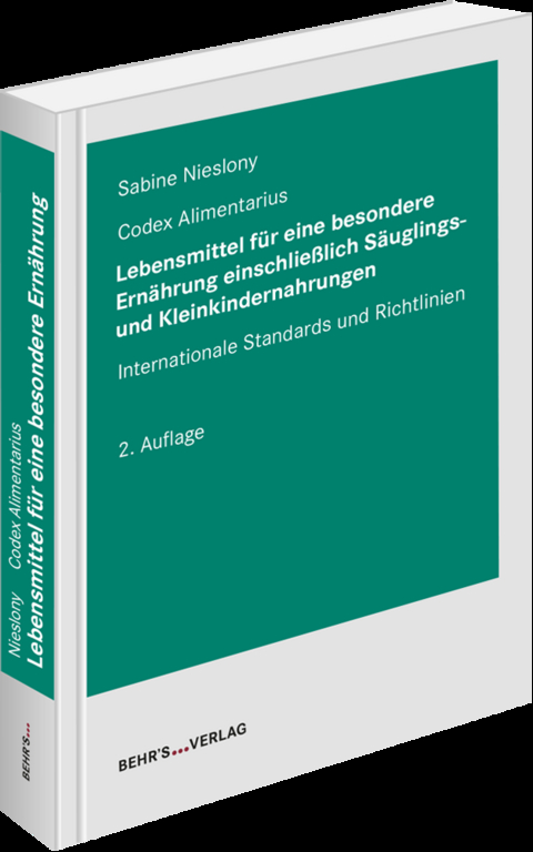 Lebensmittel für eine besondere Ernährung einschließlich Säuglings- und Kleinkindernahrungen - Sabine Nieslony