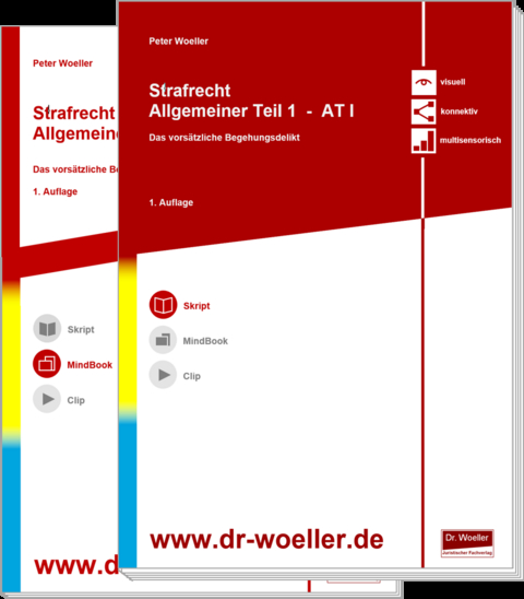 Paket Skript & MindBook - Strafrecht Allgemeiner Teil 1 – AT I - Peter Woeller