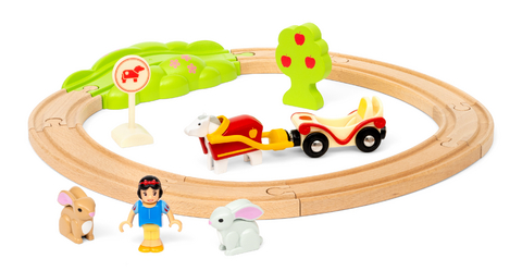 BRIO Disney Princess 32299 Schneewittchen Eisenbahn-Set - Liebevolles Spiel-Set mit Schneewittchen und ihren tierischen Freunden - Empfohlen für Kinder ab 3 Jahren