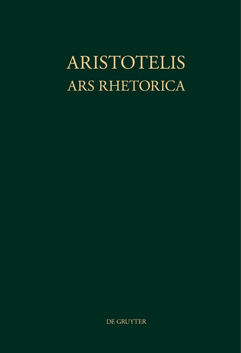 Aristotelis Ars rhetorica -  Aristoteles