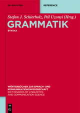 Grammatik / Syntax - 