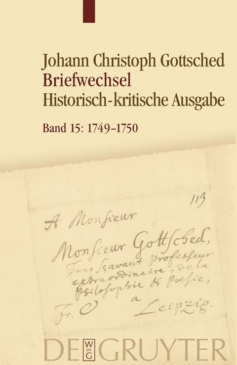 Johann Christoph Gottsched: Johann Christoph und Luise Adelgunde... / Oktober 1749 − Mai 1750 - 