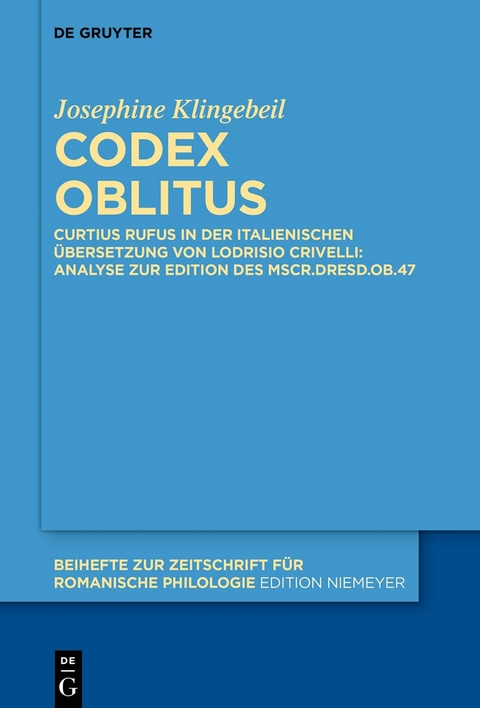 Codex oblitus - Josephine Klingebeil