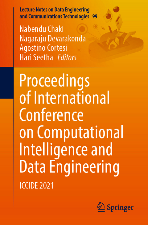 Proceedings of International Conference on Computational Intelligence and Data Engineering - 