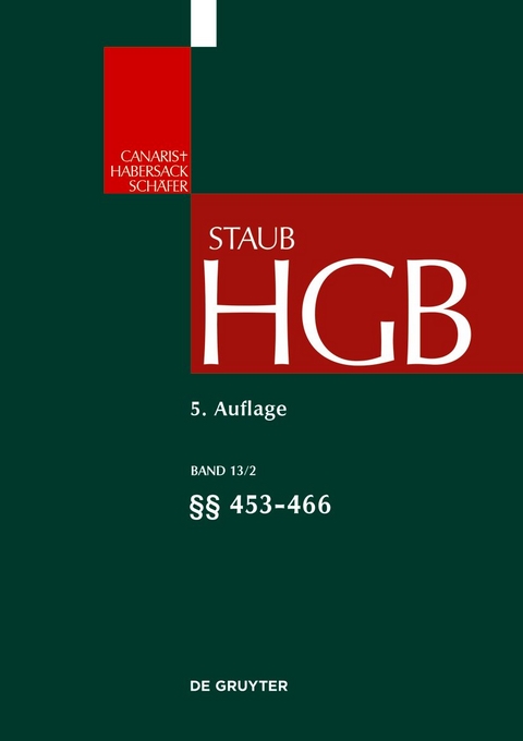 Handelsgesetzbuch / §§ 453-466 - Andreas Maurer, Harald Schoen