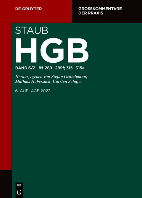 Handelsgesetzbuch / §§ 289-289f; 315-315e - 