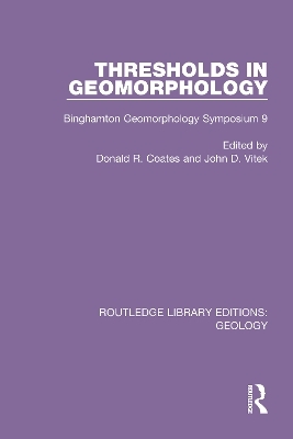 Thresholds in Geomorphology - 