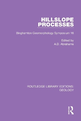 Hillslope Processes - 