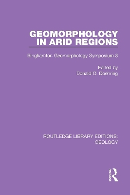 Geomorphology in Arid Regions - 