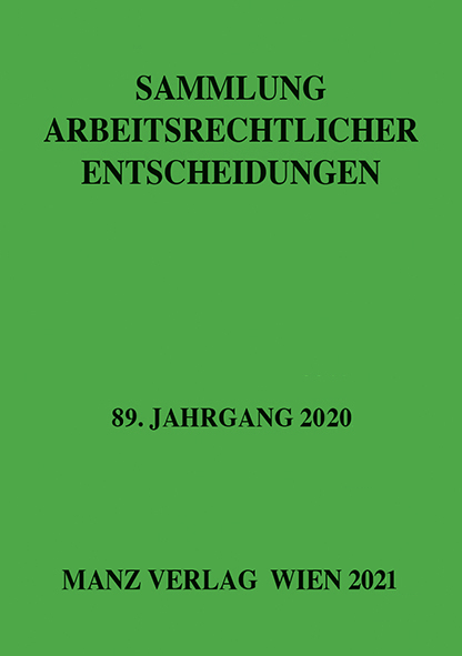 Sammlung arbeitsrechtlicher Entscheidungen - 