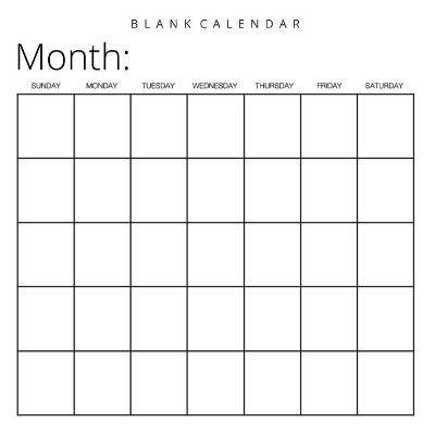 Blank Calendar -  Llama Bird Press