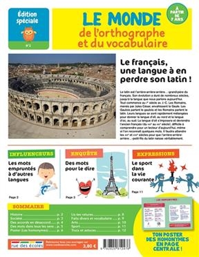 Le monde de l'orthographe et du vocabulaire