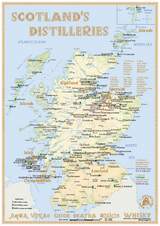 Whisky Distilleries Scotland - Tasting Map - Rüdiger Jörg Hirst