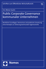 Public Corporate Governance kommunaler Unternehmen - Eric Weiser-Saulin