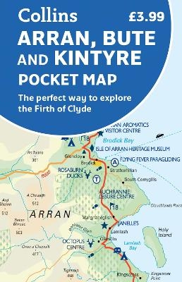 Arran, Bute and Kintyre Pocket Map -  Collins Maps