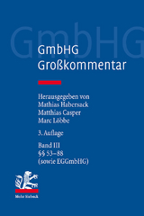 GmbHG - Gesetz betreffend die Gesellschaften mit beschränkter Haftung - 