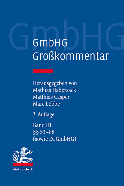 GmbHG - Gesetz betreffend die Gesellschaften mit beschränkter Haftung - 