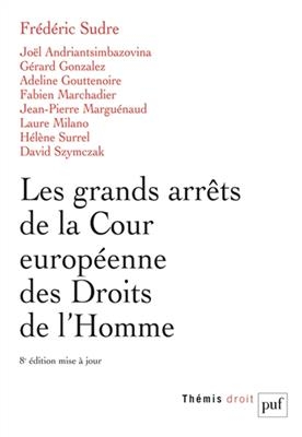 Les grands arrêts de la Cour européenne des droits de l'homme -  Sudre Frederic