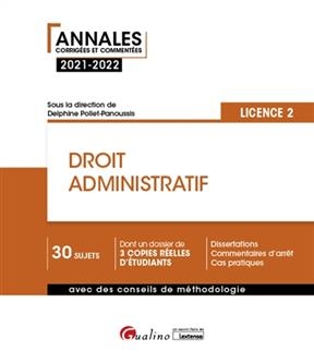 Droit administratif : licence 2 : 2021-2022 -  POLLET-PANOUSSIS D.