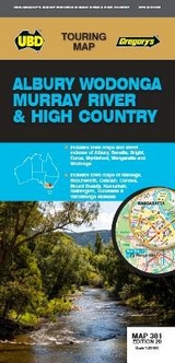 Albury Wodonga Murray River High Country Map 381 20th ed - UBD Gregory's