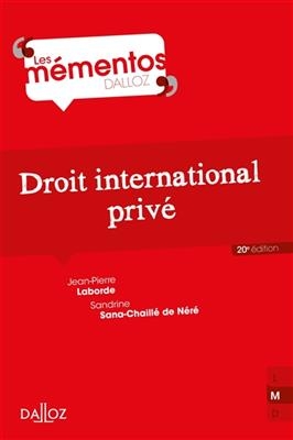 Droit international privé - Jean-Pierre Laborde, SANDR SANA-CHAILLE DE NERE