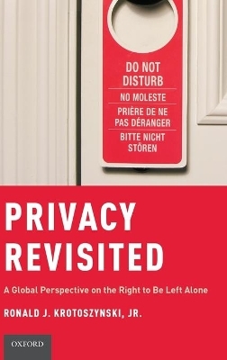 Privacy Revisited - Ronald J. Krotoszynski