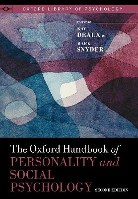 The Oxford Handbook of Personality and Social Psychology - 