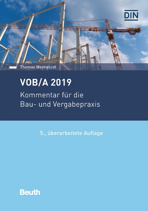 VOB/A 2019 - Buch mit E-Book - Thomas Mestwerdt