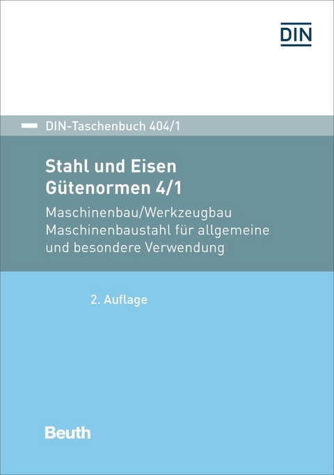 Stahl und Eisen: Gütenormen 4/1 - Buch mit E-Book