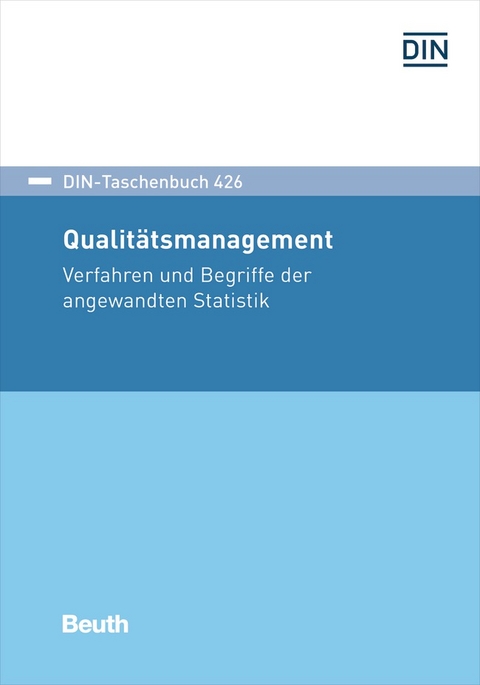 DIN-Taschenbuch 426 Qualitätsmanagement - Buch mit E-Book