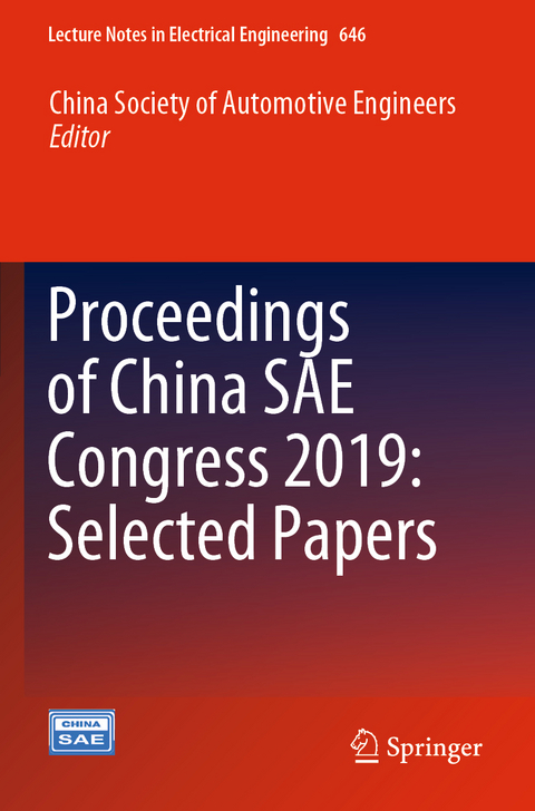 Proceedings of China SAE Congress 2019: Selected Papers - 