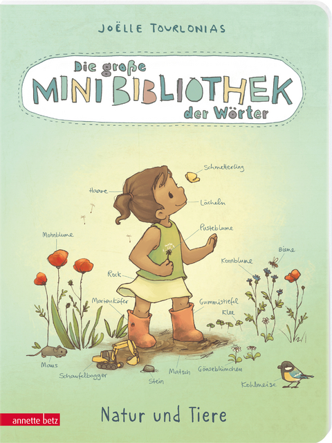 Die große Mini-Bibliothek der Wörter - Natur und Tiere: Pappbilderbuch für Kinder ab 24 Monaten (Die Mini-Bibliothek der Wörter) - Joëlle Tourlonias