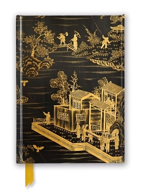 Chinese Lacquer Black & Gold Screen (Foiled Journal) - 