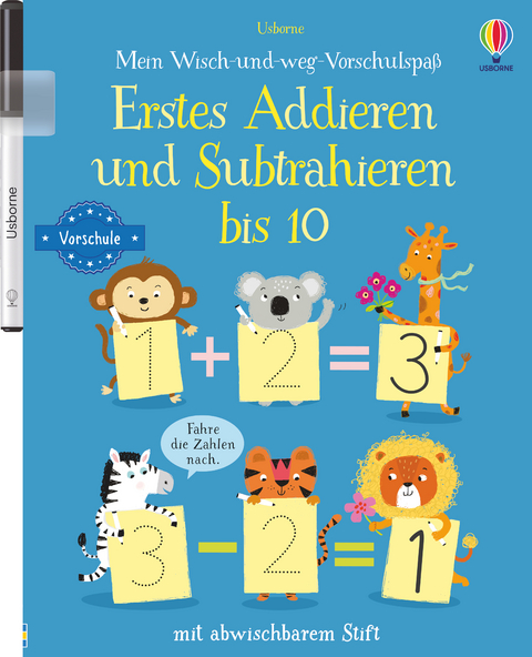 Mein Wisch-und-weg-Vorschulspaß: Erstes Addieren und Subtrahieren bis 10