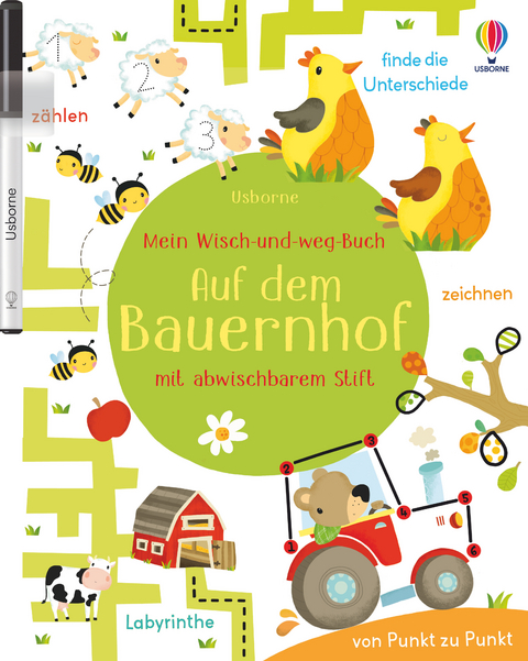 Mein Wisch-und-weg-Buch: Auf dem Bauernhof - Kirsteen Robson