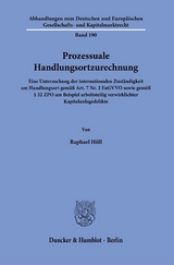 Prozessuale Handlungsortzurechnung. - Raphael Höll