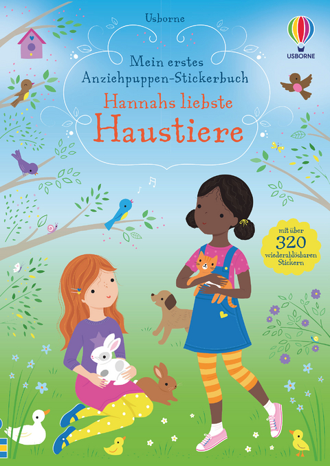 Mein erstes Anziehpuppen-Stickerbuch: Hannahs liebste Haustiere - Fiona Watt